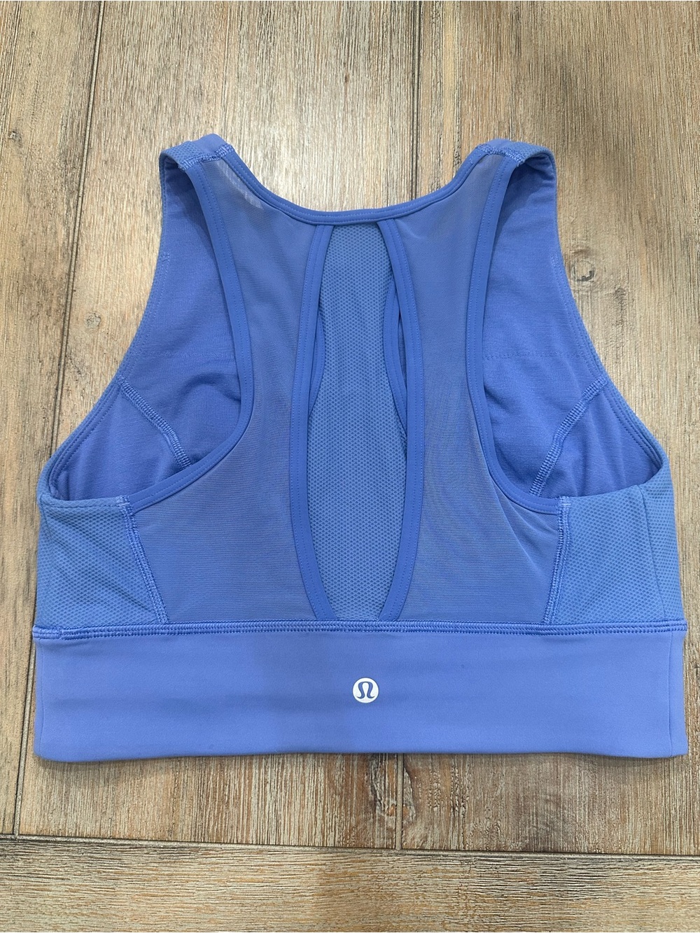 Lululemon Women’s Everlux High Neck Train Wild Indigo Bra | Size 8